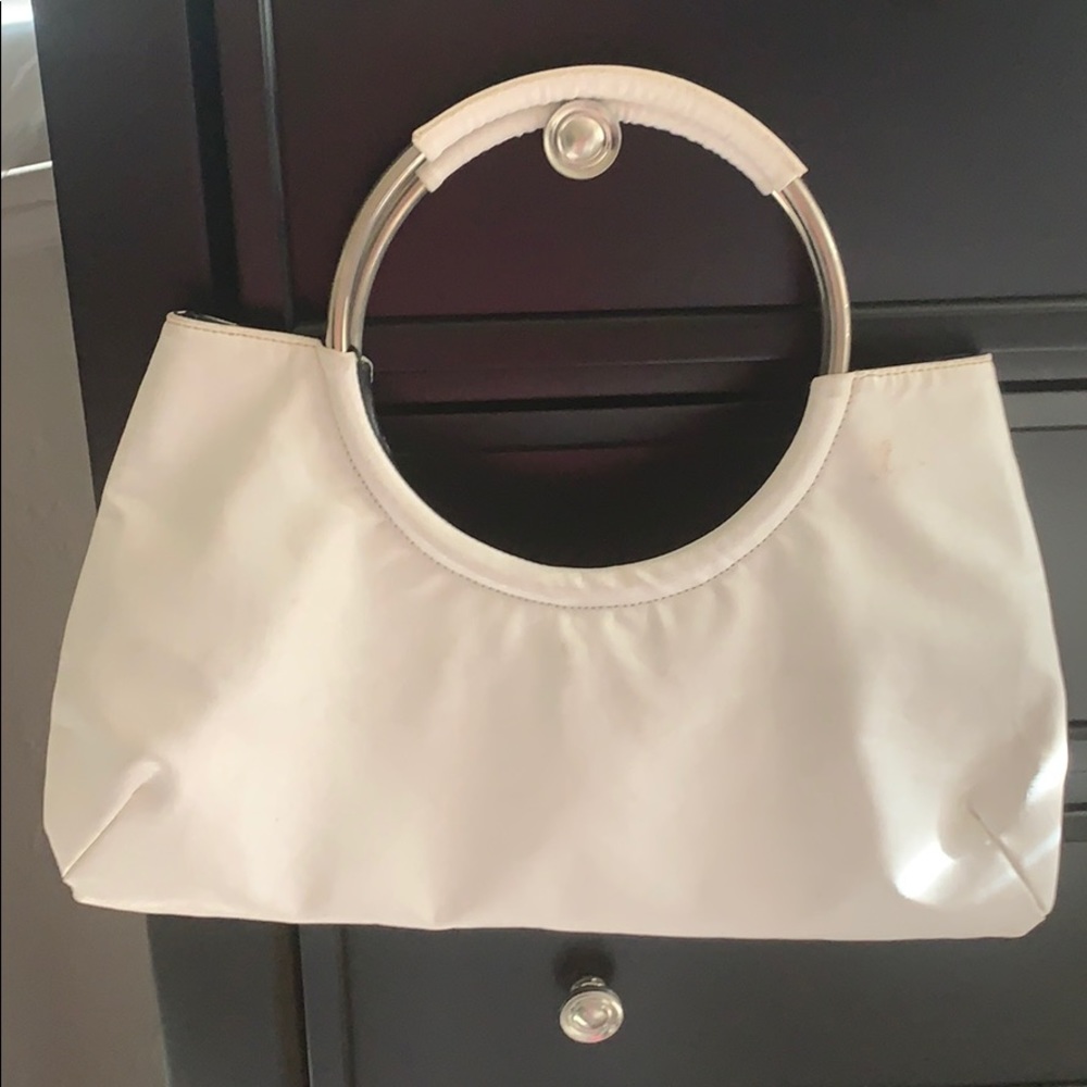 white purse